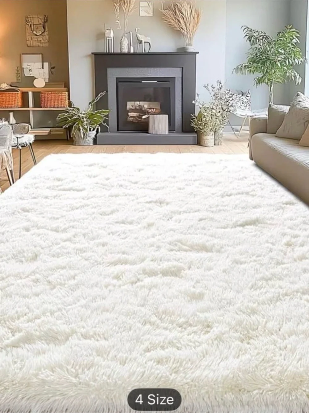 Luxurious Fluffy Shag Rug Ultra Soft,Plush Durable for Modern Home 6x9ft